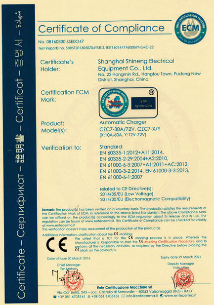 中国 LAKER AUTOPARTS CO.,LIMITED 認証
