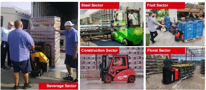 高効率の電動パレットスタッカー 1.5t 負荷帯 17