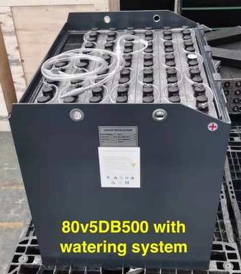 給水系統が付いているMHEのフォークリフトのためのカスタマイズされた鉛酸500AH 80vの牽引電池