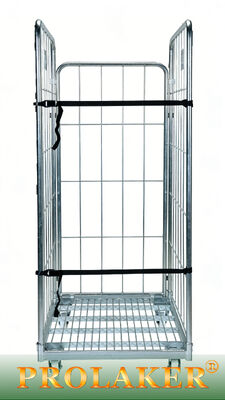 実用的な倉庫 特定の 3 面のロールケージ 弾性帯固定