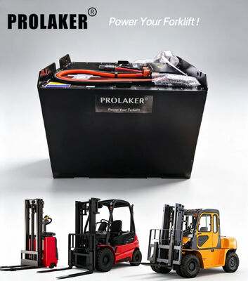 ProLaker ドロップイン鉛酸交換 LiFePO4フォークリフト バッテリー 24V 48V 80V, 210Ah‐880Ah 電気フォークリフト パレットトラック スタッカー 倉庫 材料処理 スマート BMS