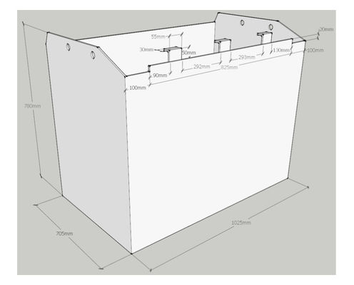 500AH 80vフォークリフト トラクションバッテリー