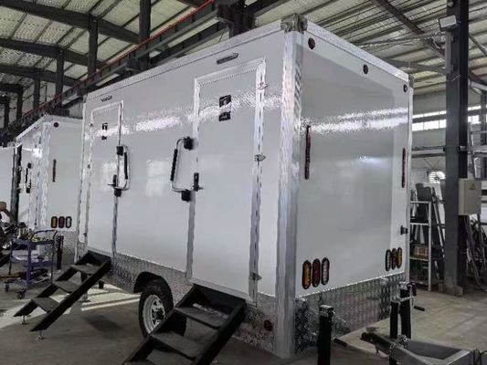LAKER カスタマイズされた高級 トイレ トレーラー 2 駅 ポータブル トイレ トレーラー