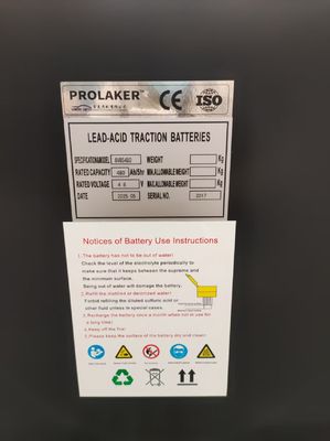 カスタマイズされた重用48V 480Ah鉛酸電池 48V 6PZS480 CATフォークリフト用