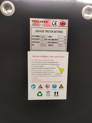 高性能 再充電可能な鉛酸フォークリフト トラクションバッテリー 48v 5PZS625