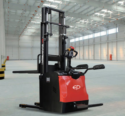 1.6/2.0T 電動スタッカー 調整可能なリフティングフォークで動作する鉛酸電池またはリチウムイオン電池