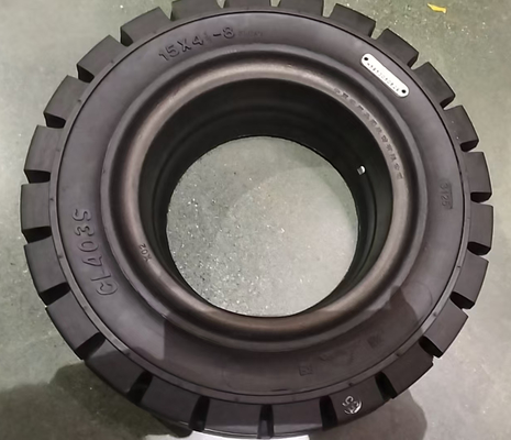 125/75-8 ソリッドフォークリフトタイヤ ラバー ブラック CL403S