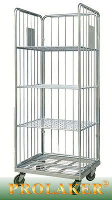 実用的な倉庫 特定の 3 面のロールケージ 弾性帯固定