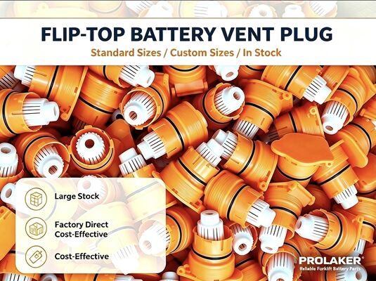 フォークリフトバッテリー用、工場直販 高性能フリップトップベントキャップ、難燃性、密閉性、再利用可能デザイン