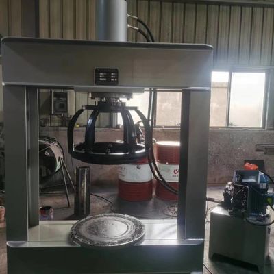 高性能TP120-Eフォークリフトタイヤプレス機、15インチまでのリム付きソリッドタイヤ用