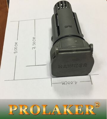 産業用電池 バスケタイプ 換気栓 色 グレー サイズ L 長さ 92mm