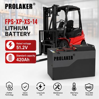 PROLAKER 51.2V 420Ah LiFePO4 フォークリフトバッテリー (クラウドサービス、IP65防塵・防水仕様、産業用)