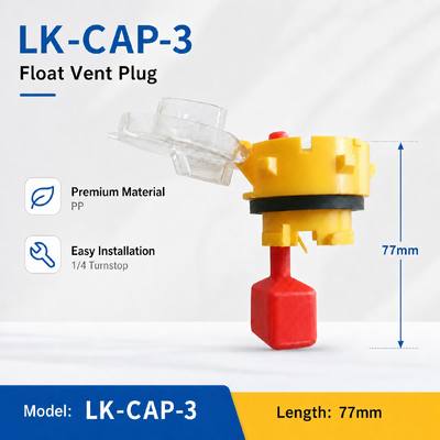 耐久性のある PP LK‑CAP‑3 フォークリフト鉛酸蓄電池用バッテリーベントプラグ