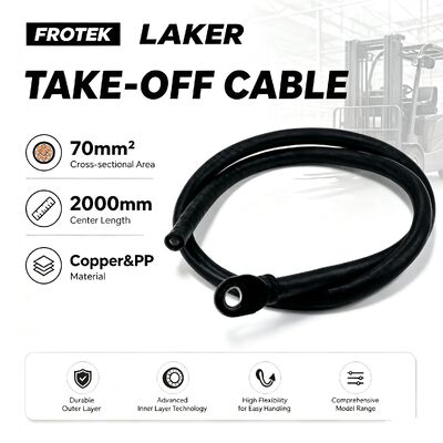 70/2000 重用フォークリフトのバッテリー 離陸ケーブル フォークリフトのスペアパーツのための高度な柔軟性と耐腐食性のある銅